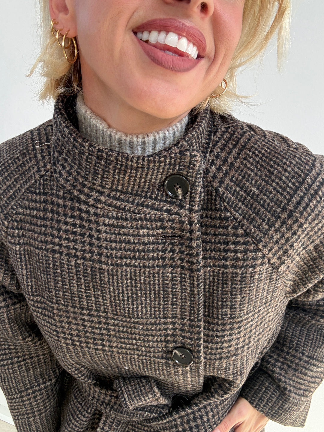 CAPPOTTO BLANCA GALLES CIOCCOLATO