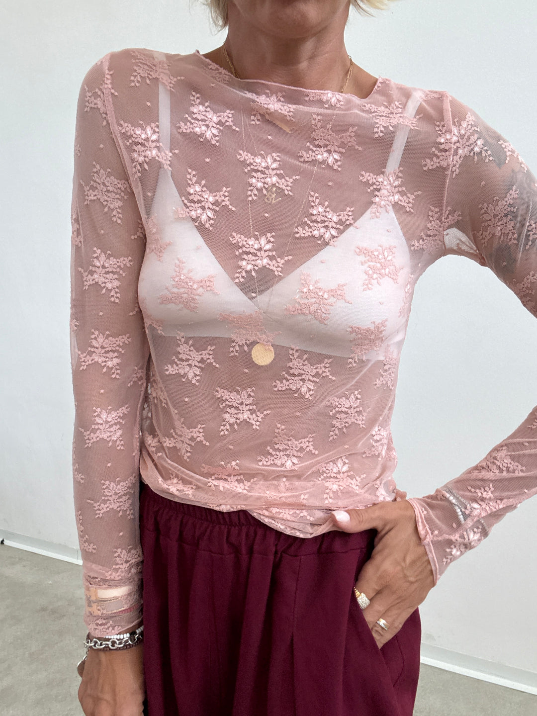 TSHIRT MAILA PIZZO CIPRIA