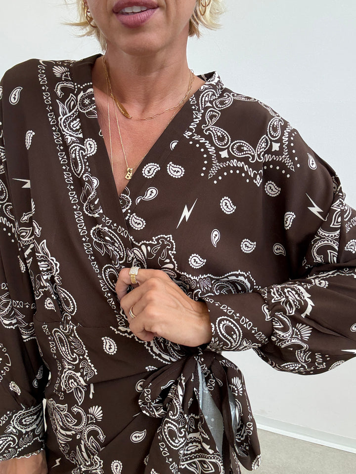 ABITO PORTAFOGLIO BANDANA CIOCCO
