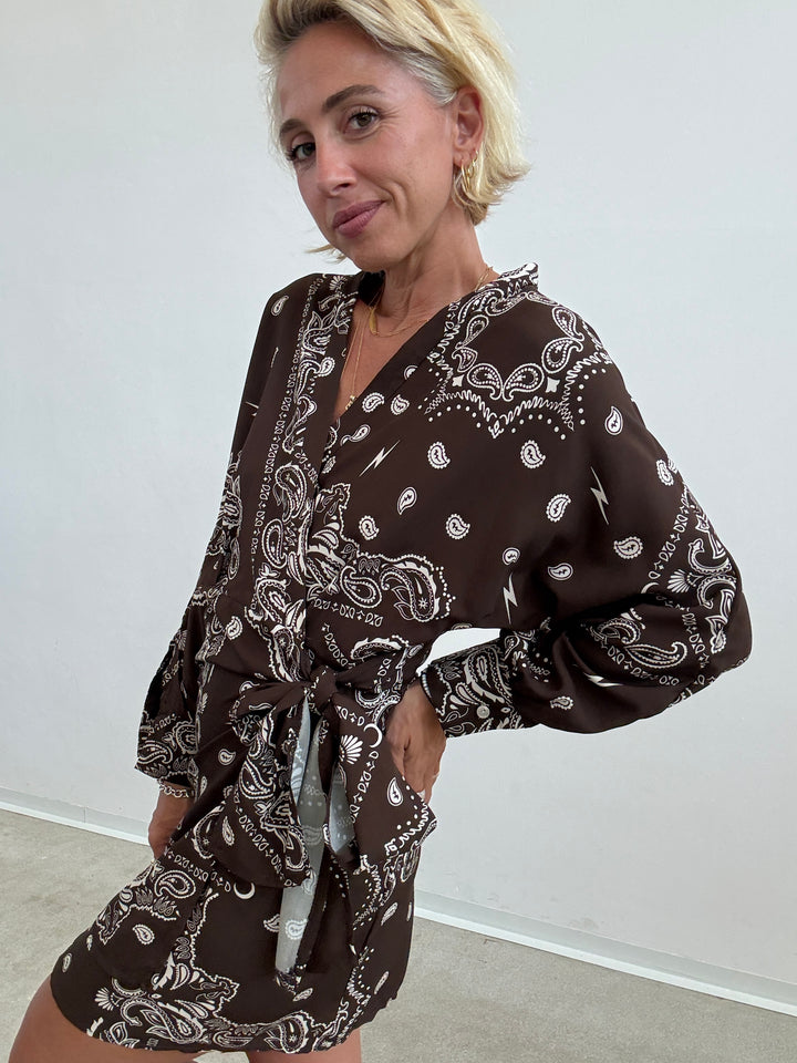 ABITO PORTAFOGLIO BANDANA CIOCCO
