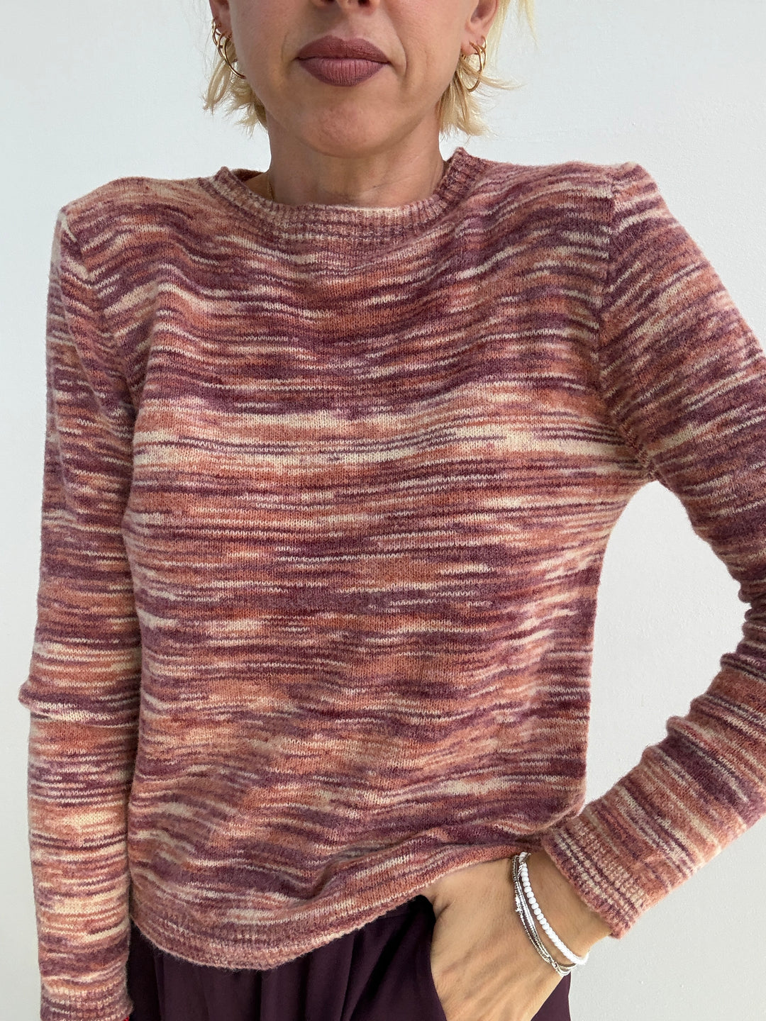 PULL FRANCA MIX OLD ROSE