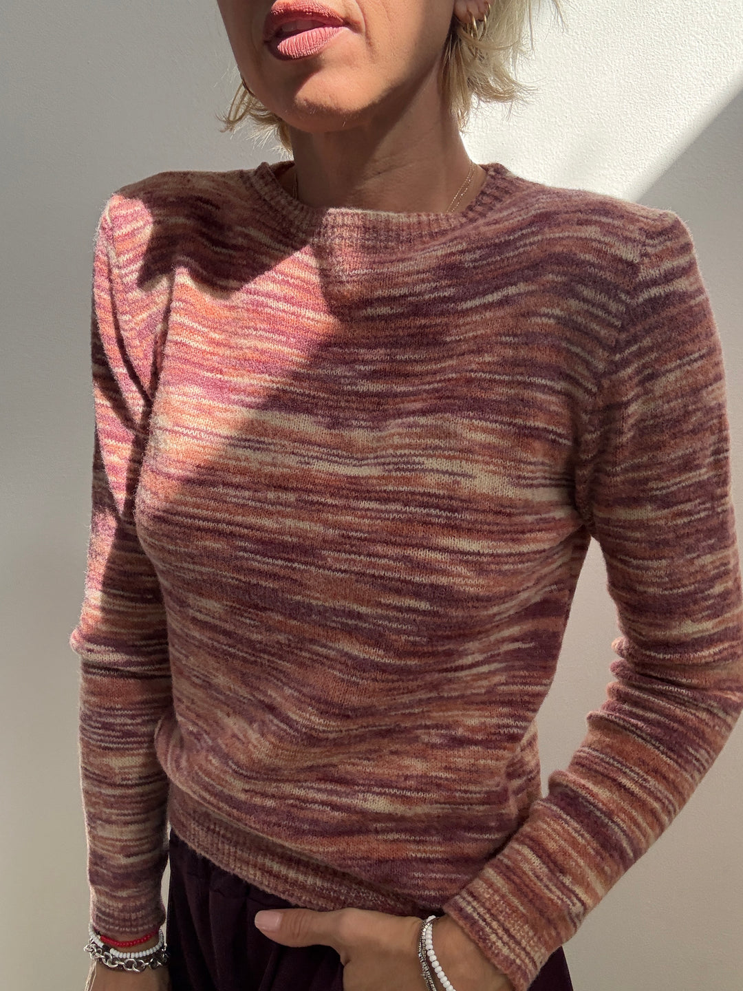 PULL FRANCA MIX OLD ROSE