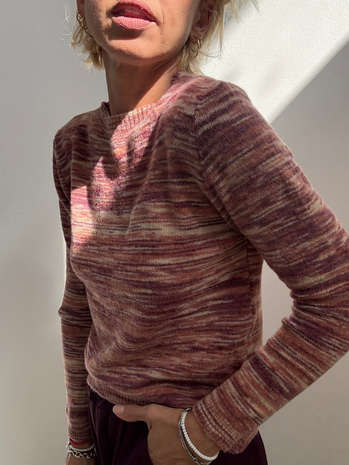 PULL FRANCA MIX OLD ROSE