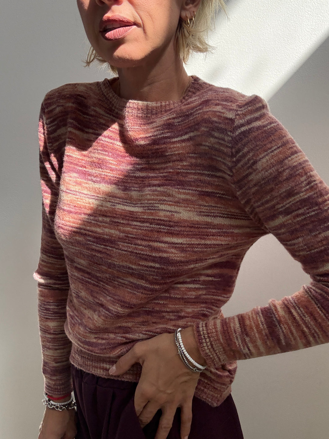 PULL FRANCA MIX OLD ROSE