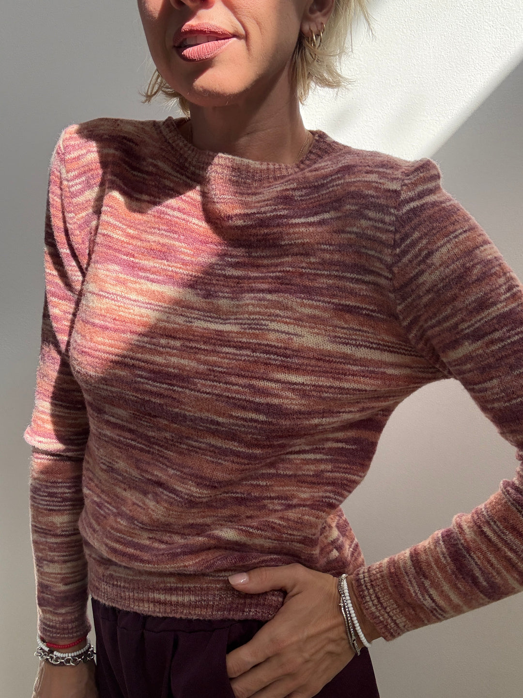 PULL FRANCA MIX OLD ROSE