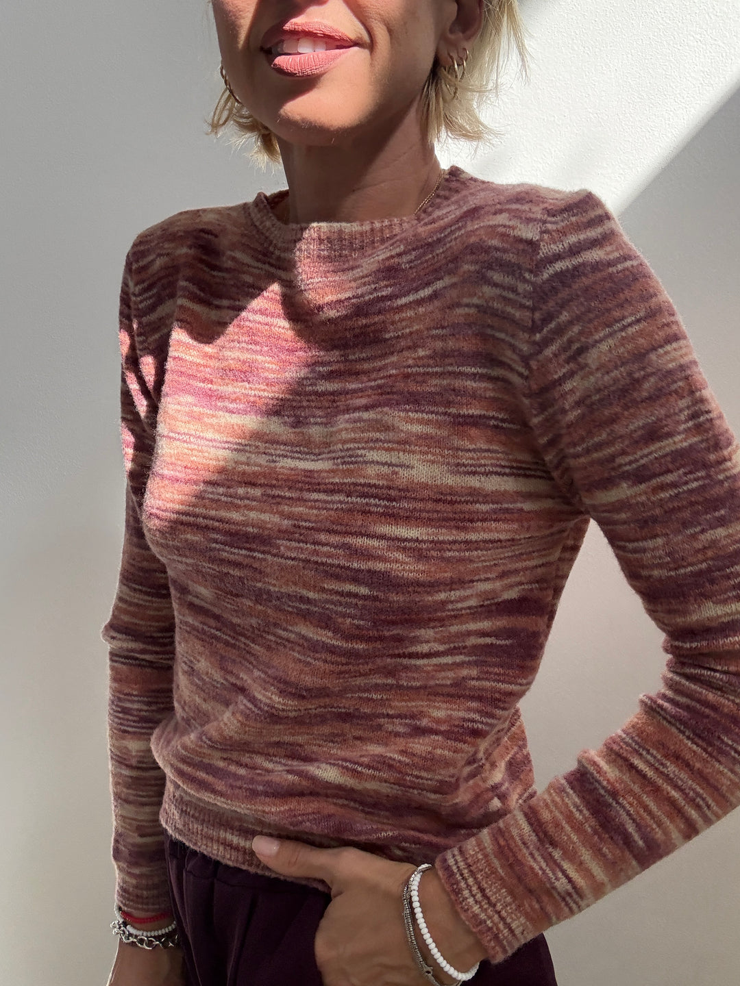 PULL FRANCA MIX OLD ROSE