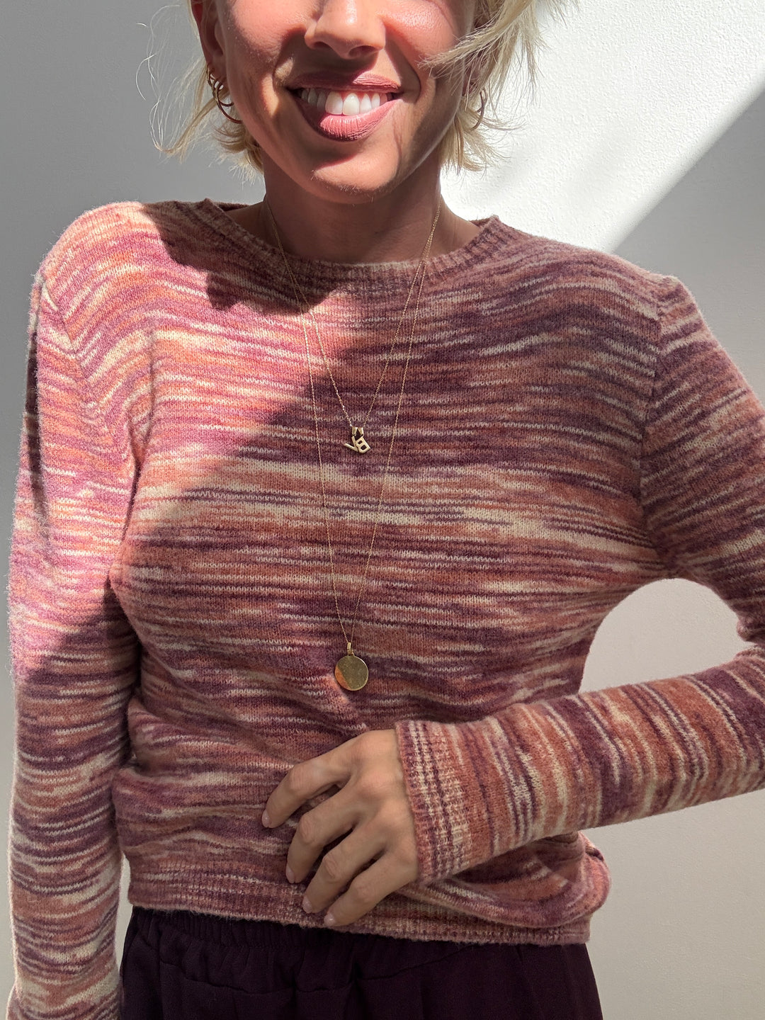 PULL FRANCA MIX OLD ROSE