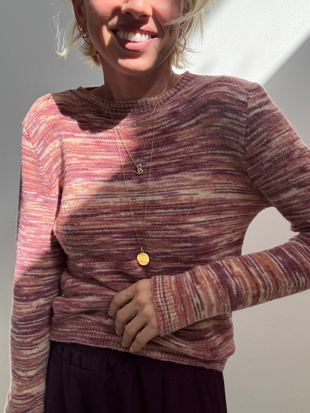 PULL FRANCA MIX OLD ROSE
