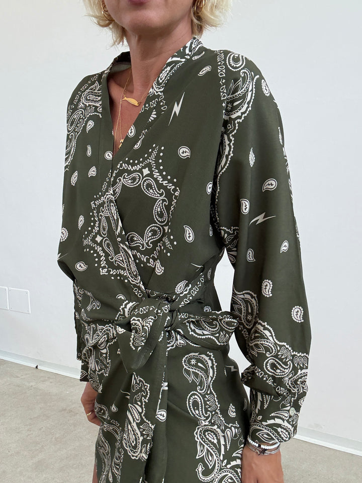 ABITO PORTAFOGLIO BANDANA VERDE