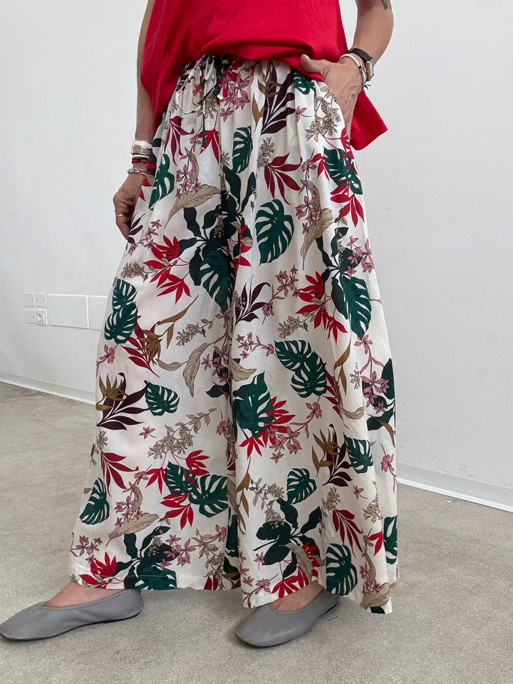 PANTALONE TROPICAL AVORIO