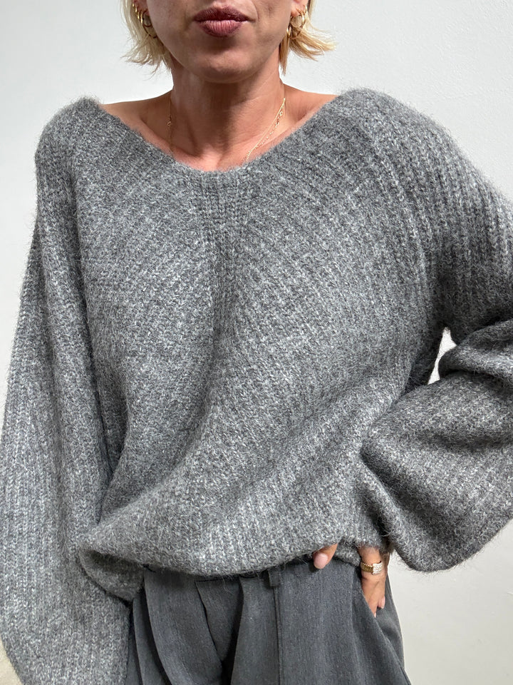 PULL FIOCCO GRIGIO MEDIO
