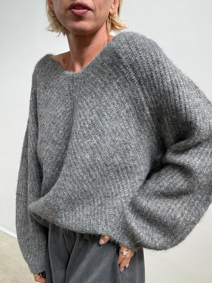 PULL FIOCCO GRIGIO MEDIO