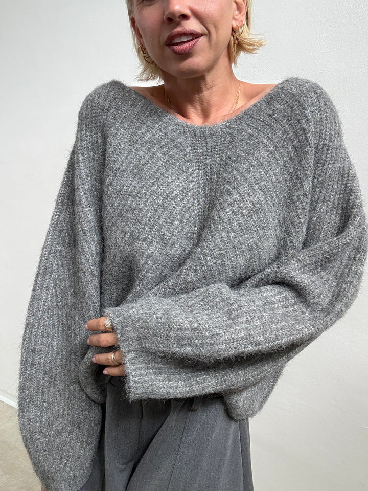 PULL FIOCCO GRIGIO MEDIO