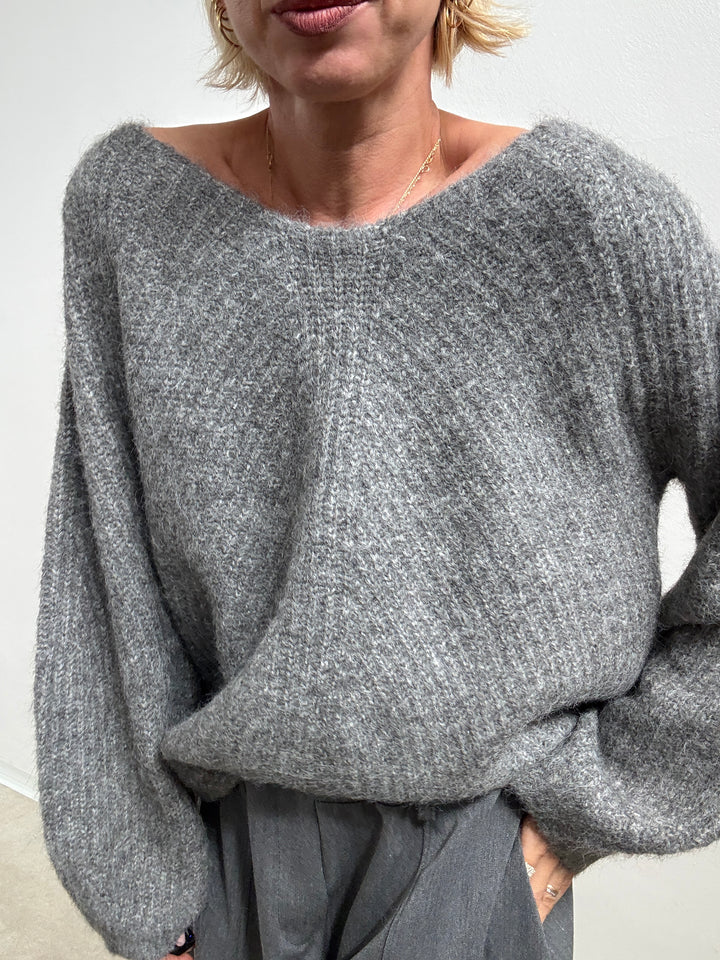 PULL FIOCCO GRIGIO MEDIO