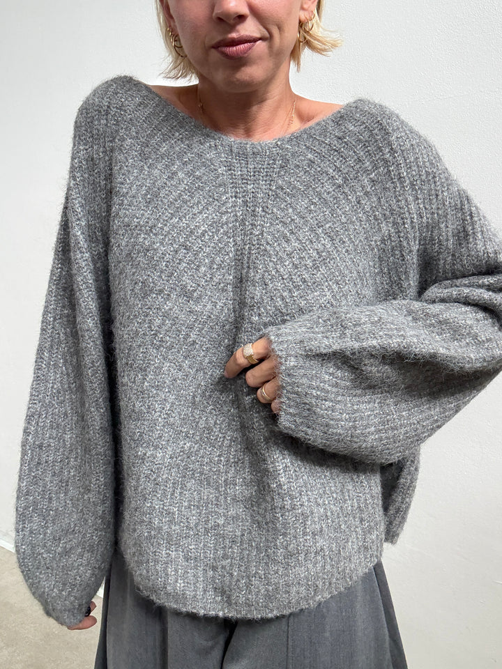 PULL FIOCCO GRIGIO MEDIO
