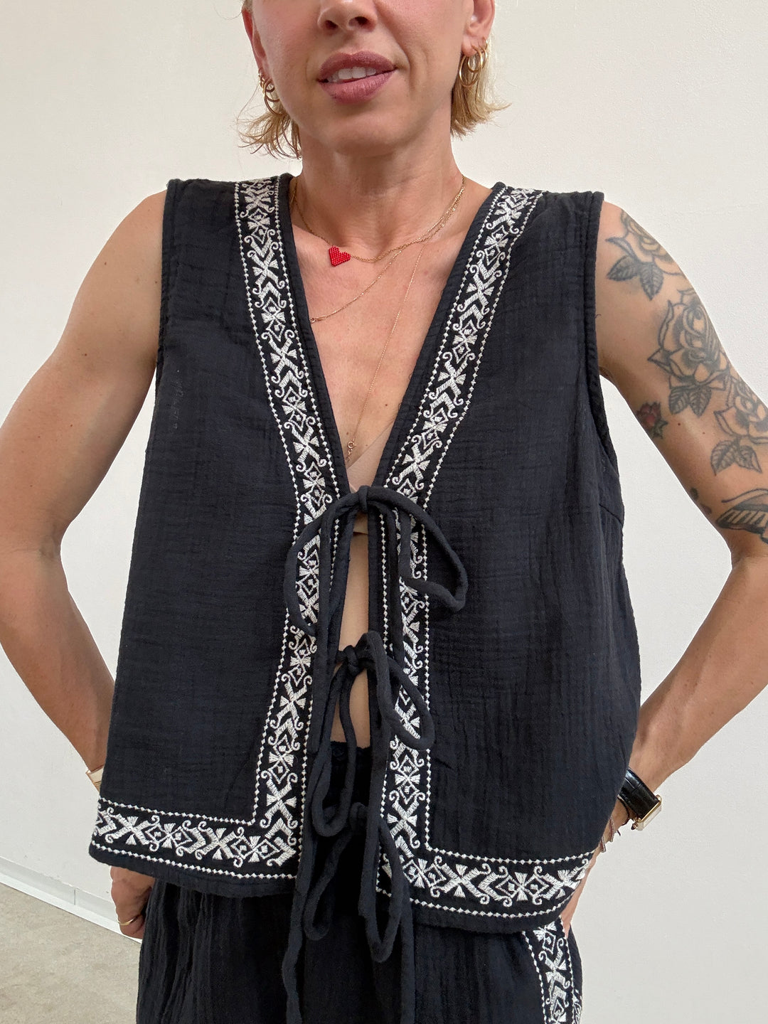GILET ZAIRA MUSSOLA NERA