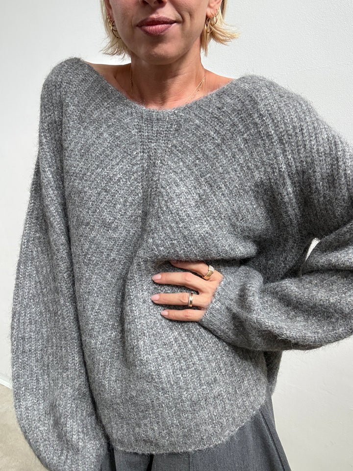 PULL FIOCCO GRIGIO MEDIO