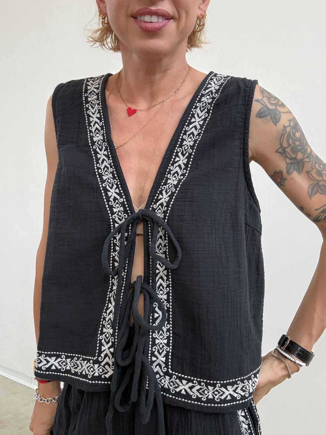 GILET ZAIRA MUSSOLA NERA