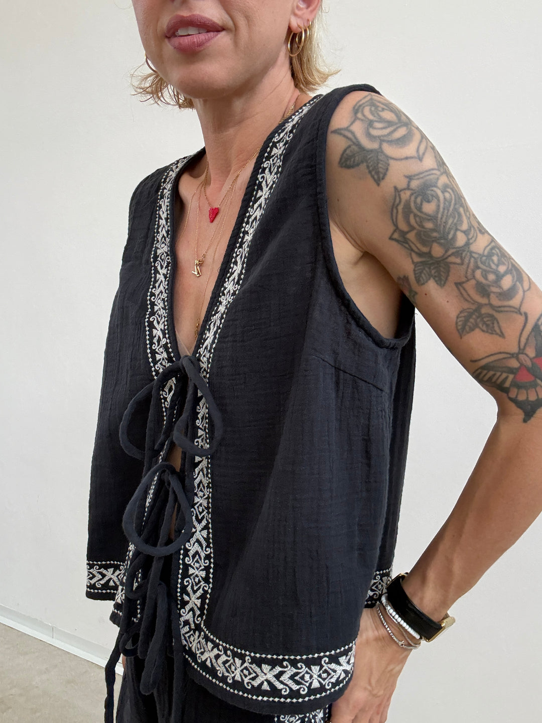GILET ZAIRA MUSSOLA NERA