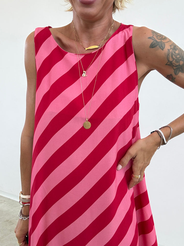 ABITO RIGONI ROSSO/ROSA