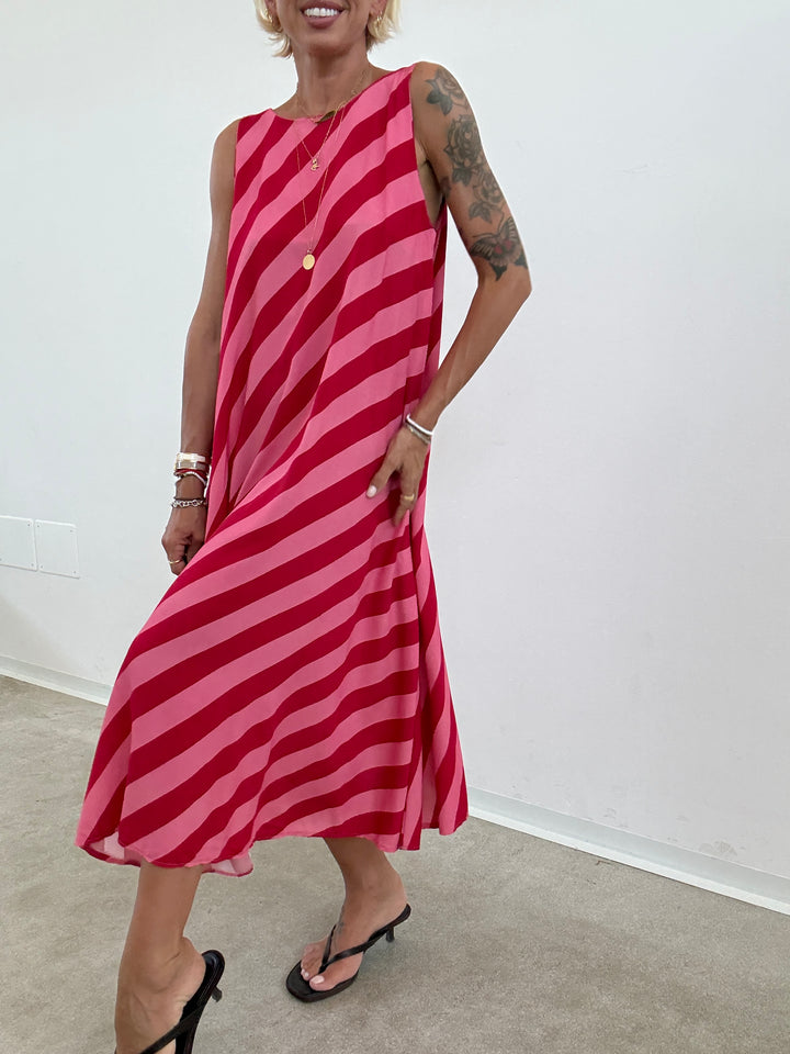 ABITO RIGONI ROSSO/ROSA