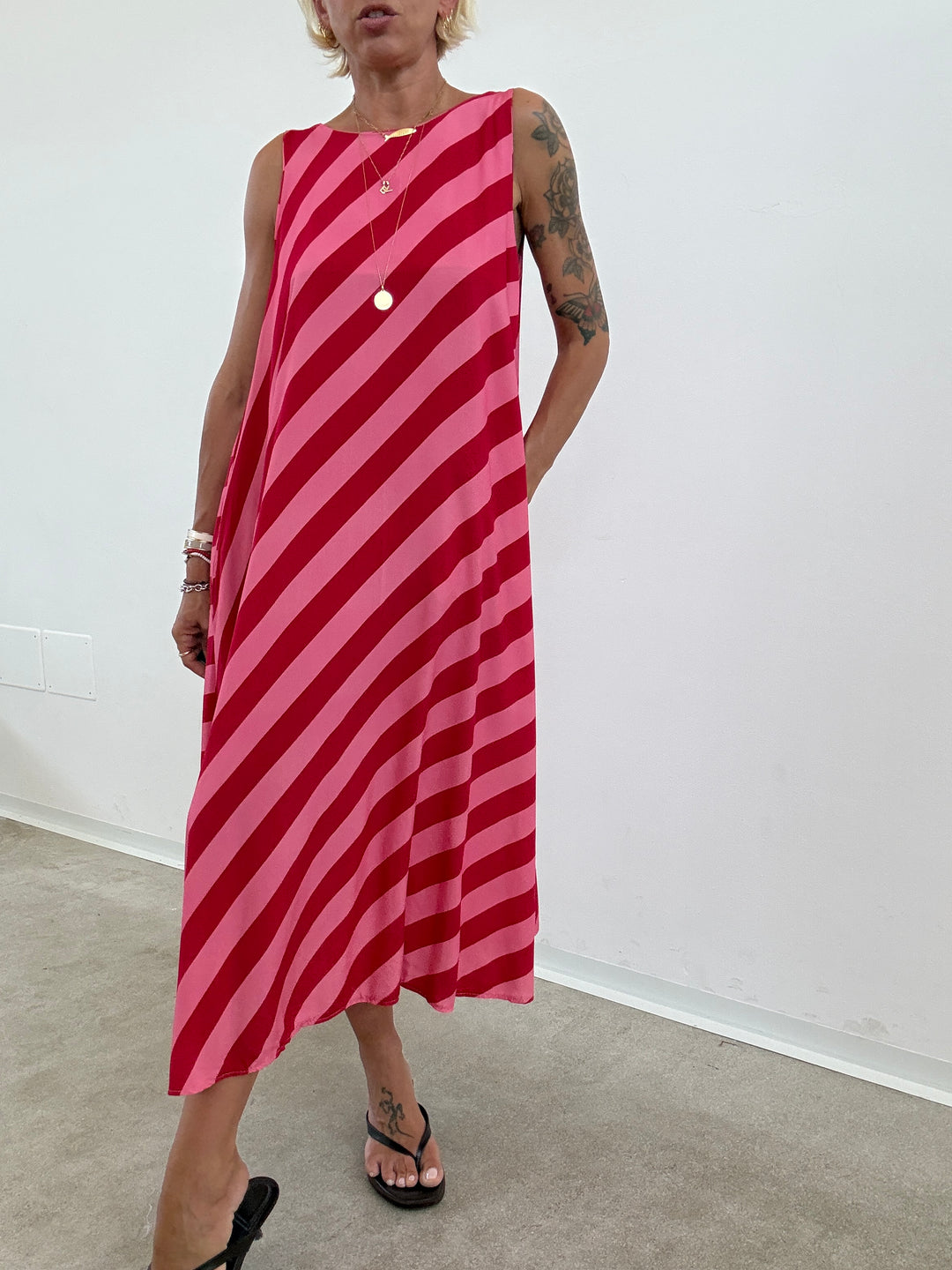 ABITO RIGONI ROSSO/ROSA