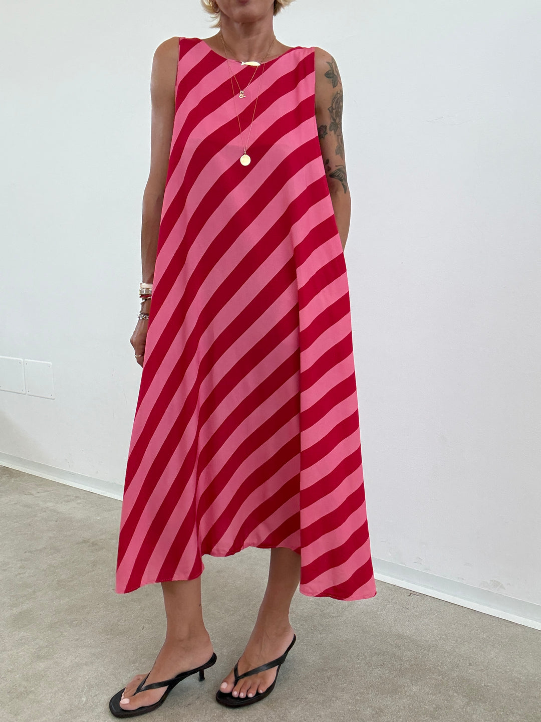 ABITO RIGONI ROSSO/ROSA