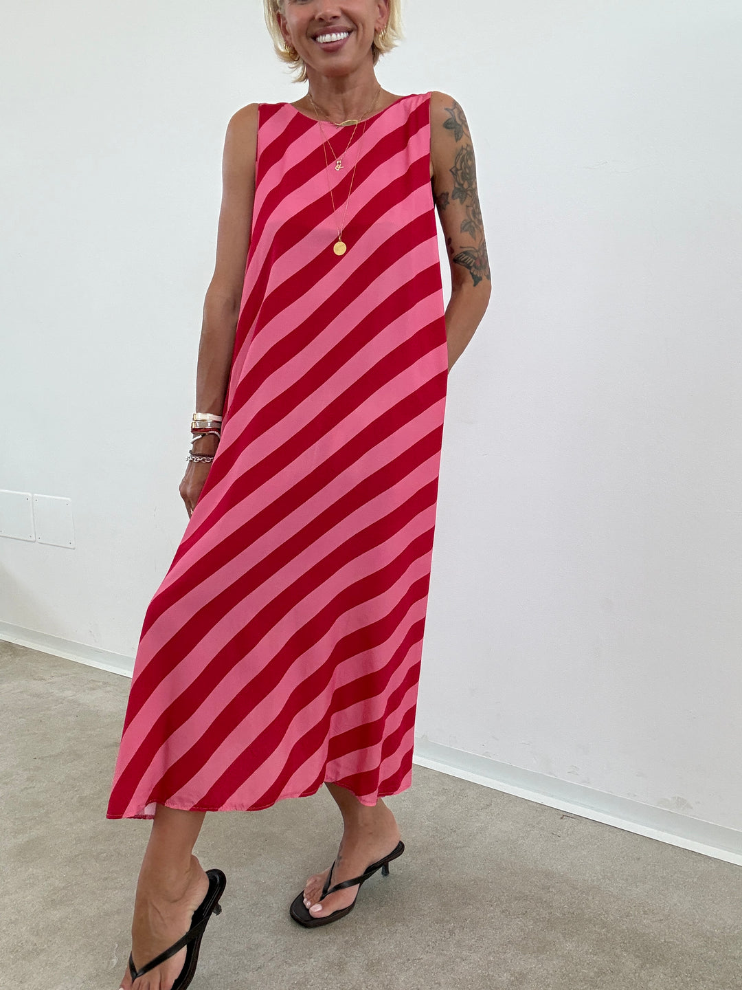 ABITO RIGONI ROSSO/ROSA