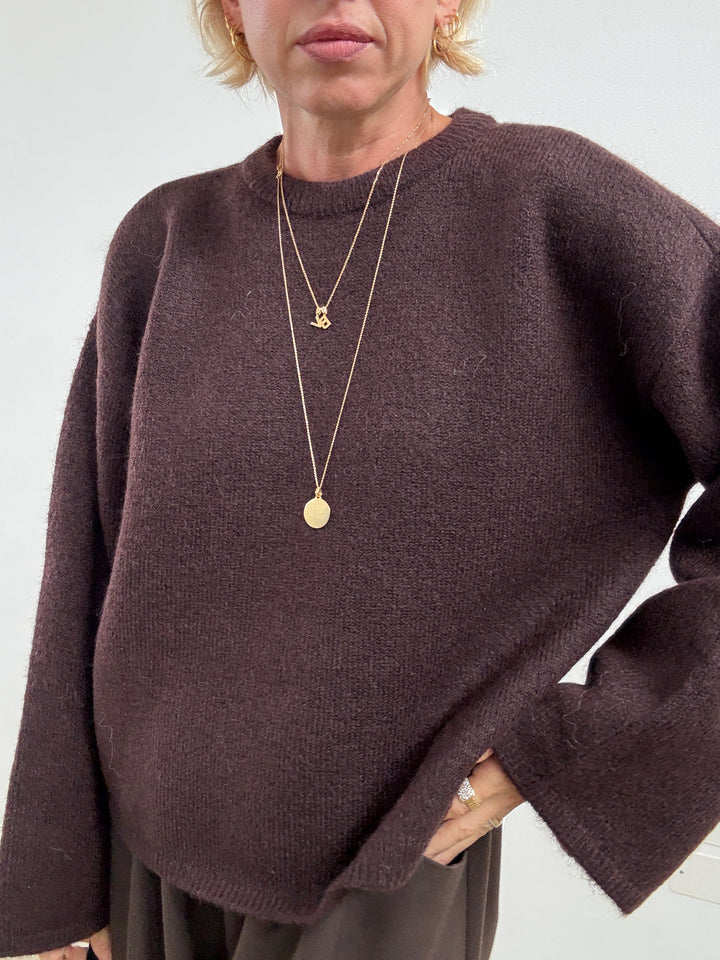 PULL DAISY CIOCCOLATO