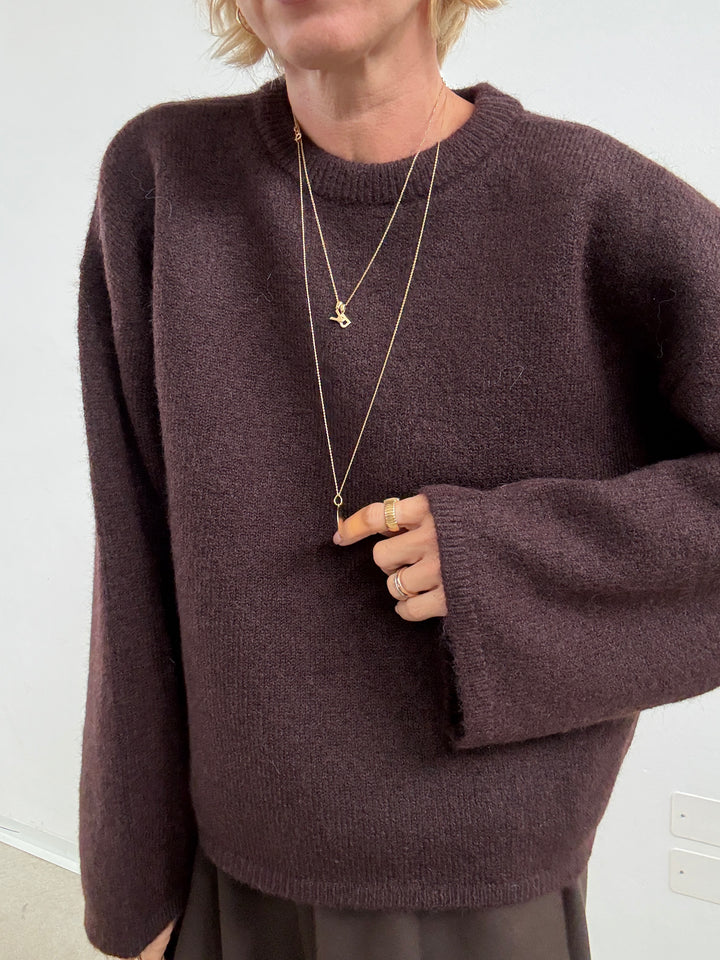 PULL DAISY CIOCCOLATO