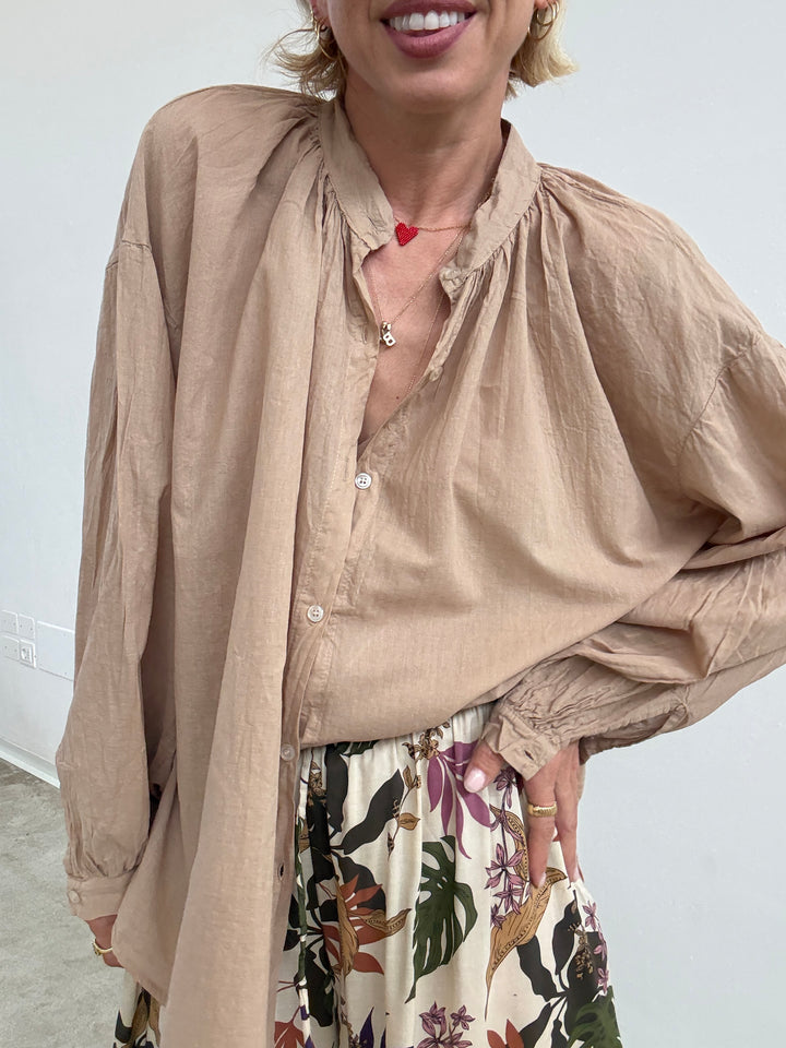 CAMICIA MUSSOLA SABBIA