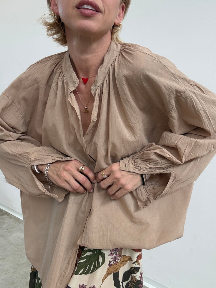 CAMICIA MUSSOLA SABBIA