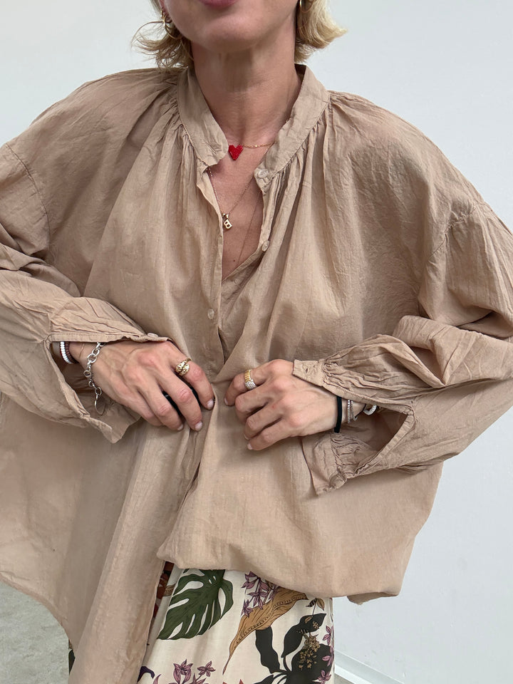 CAMICIA MUSSOLA SABBIA
