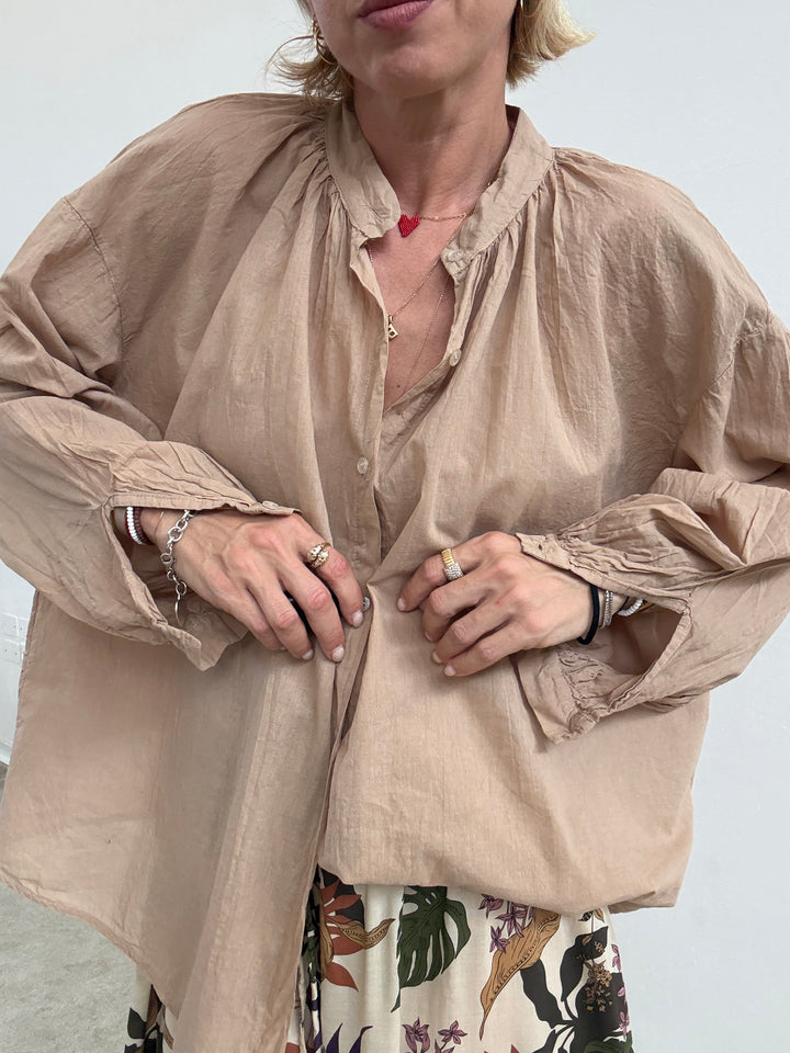 CAMICIA MUSSOLA SABBIA