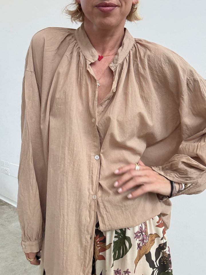 CAMICIA MUSSOLA SABBIA