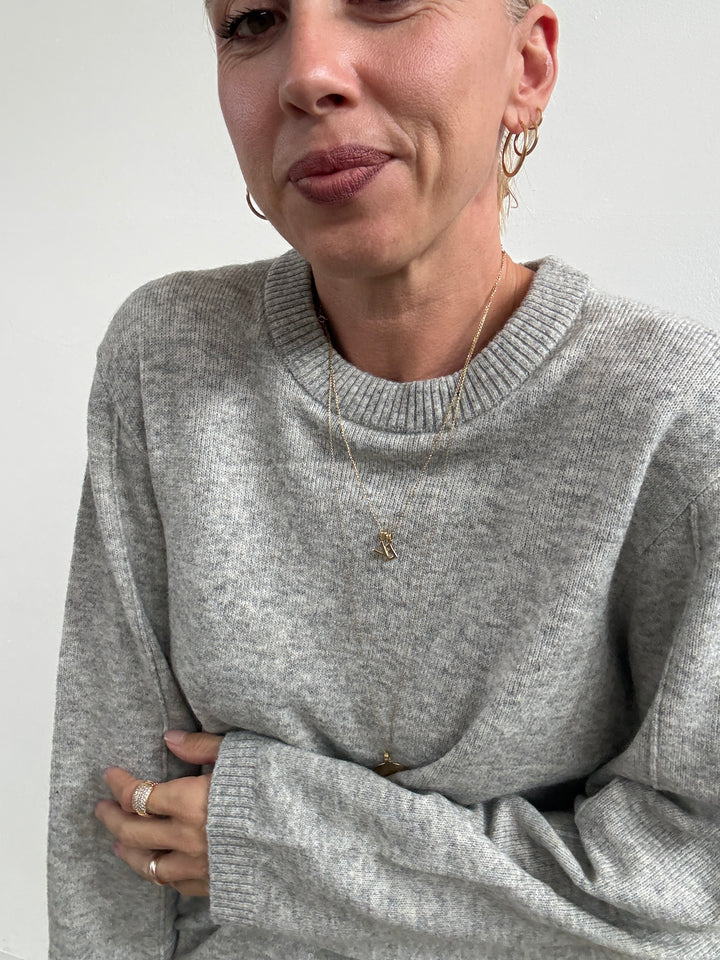 PULL VALE GRIGIO MELANGE