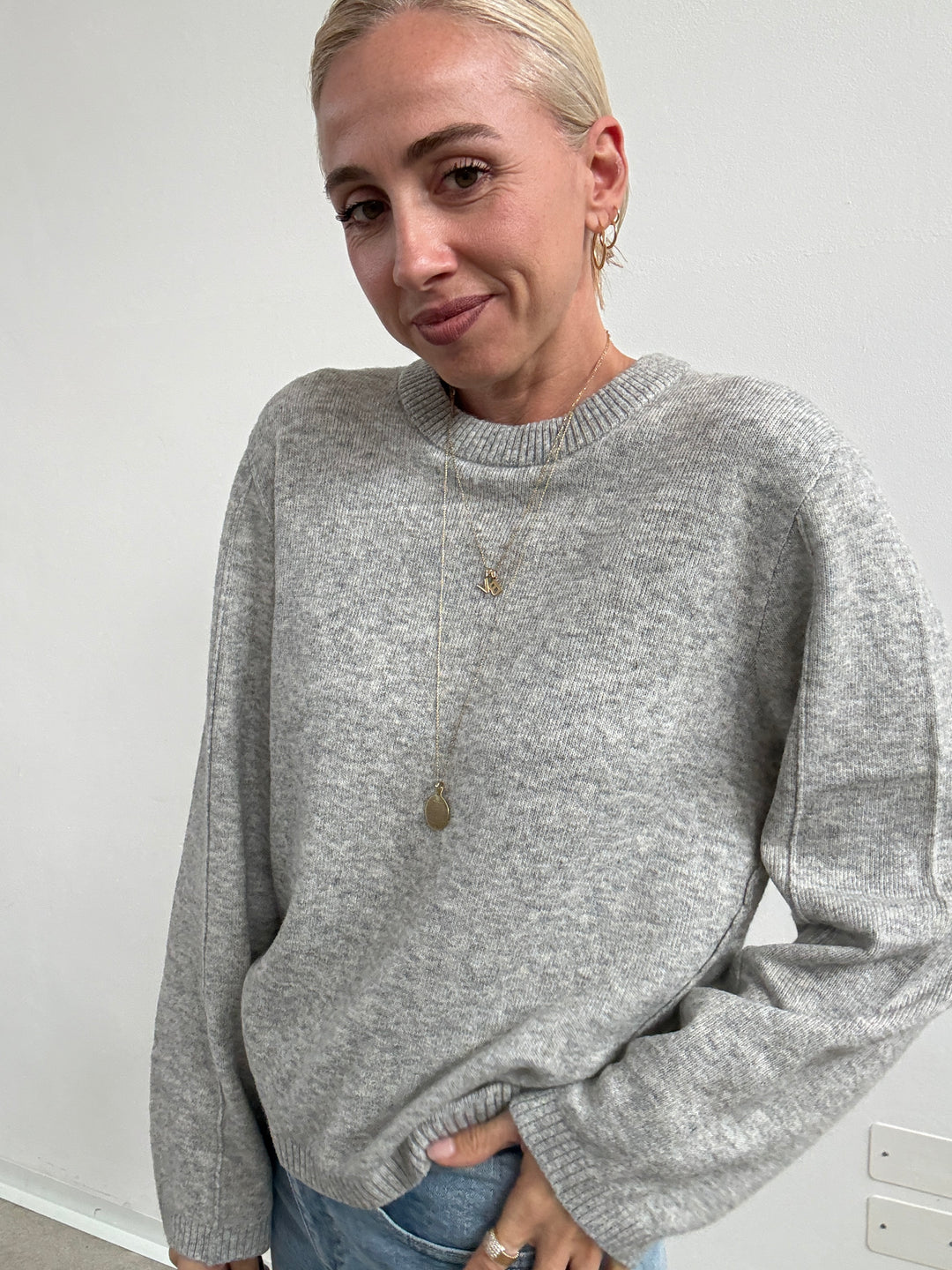 PULL VALE GRIGIO MELANGE