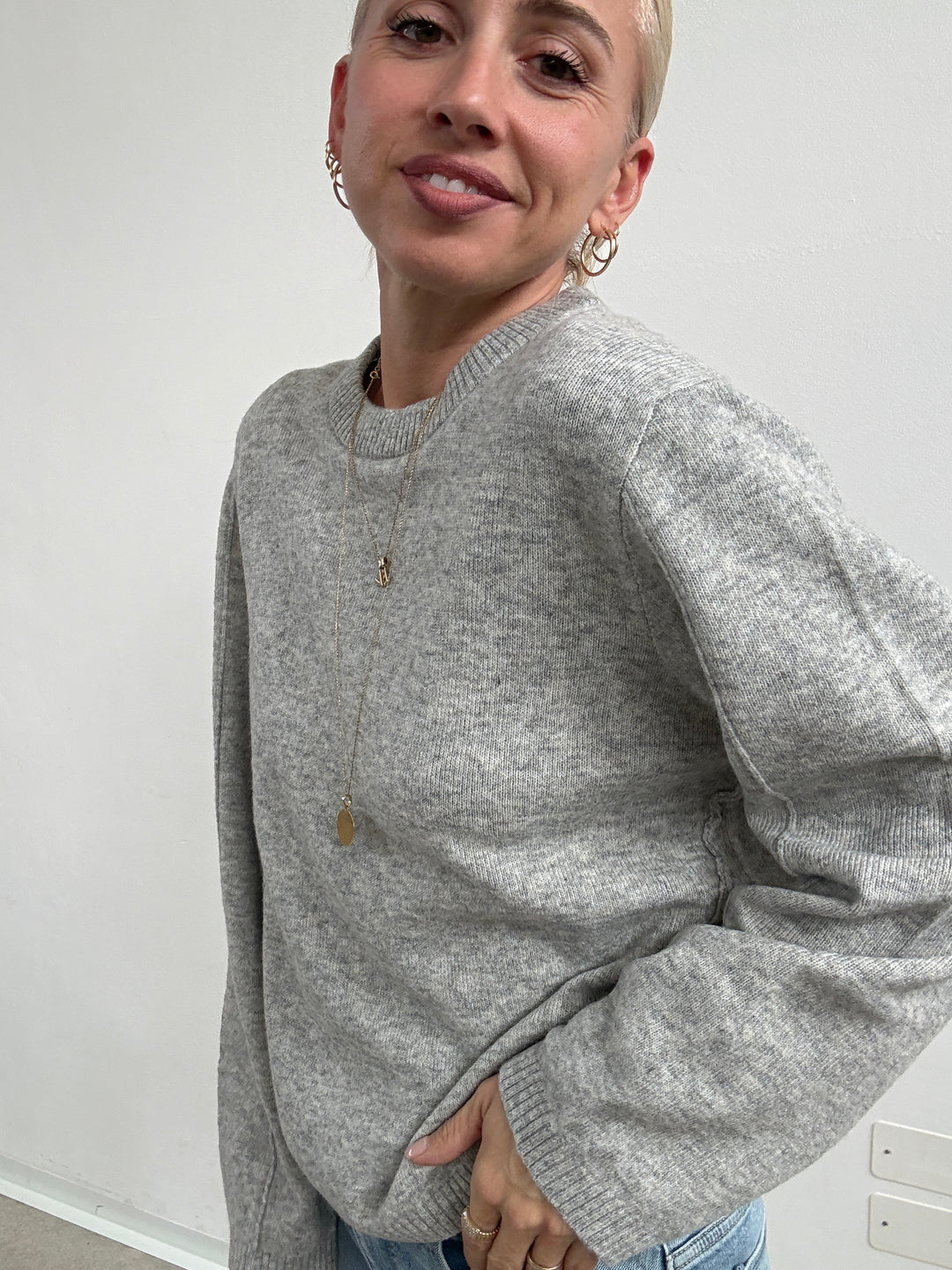 PULL VALE GRIGIO MELANGE