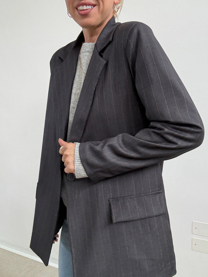 GIACCA GESSATA DARKGREY