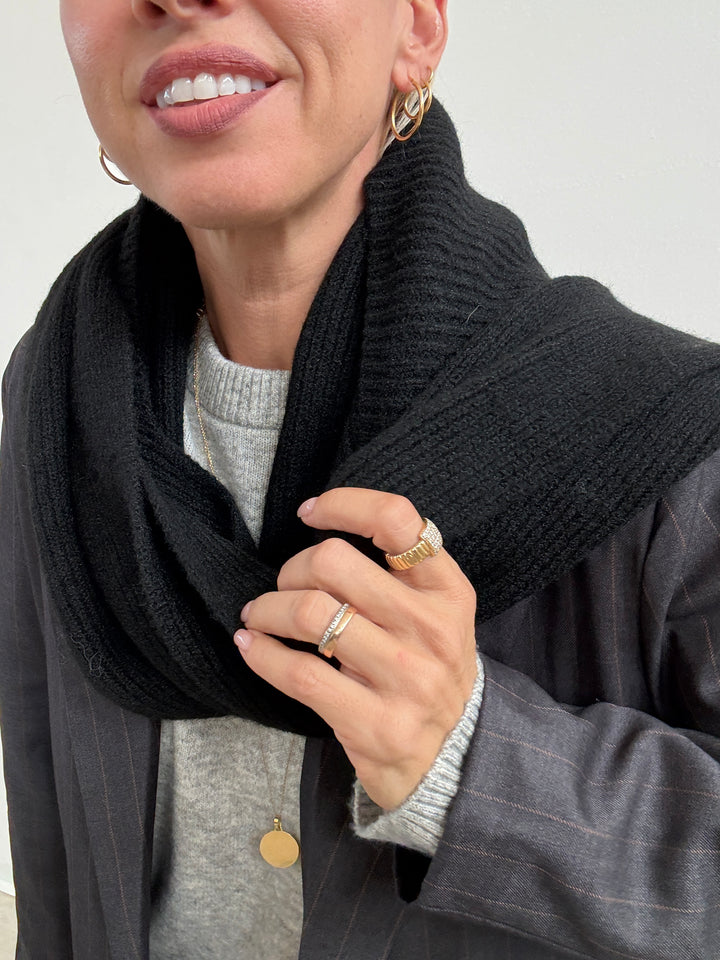 SCIARPA CAPPUCCIO NERO