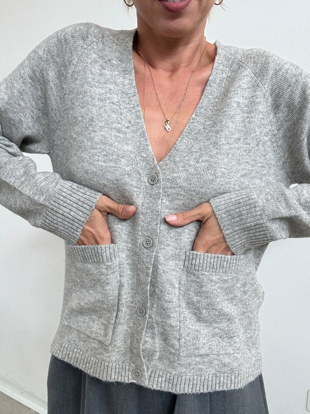 CARDIGAN VERA GRIGIO MEALANGE