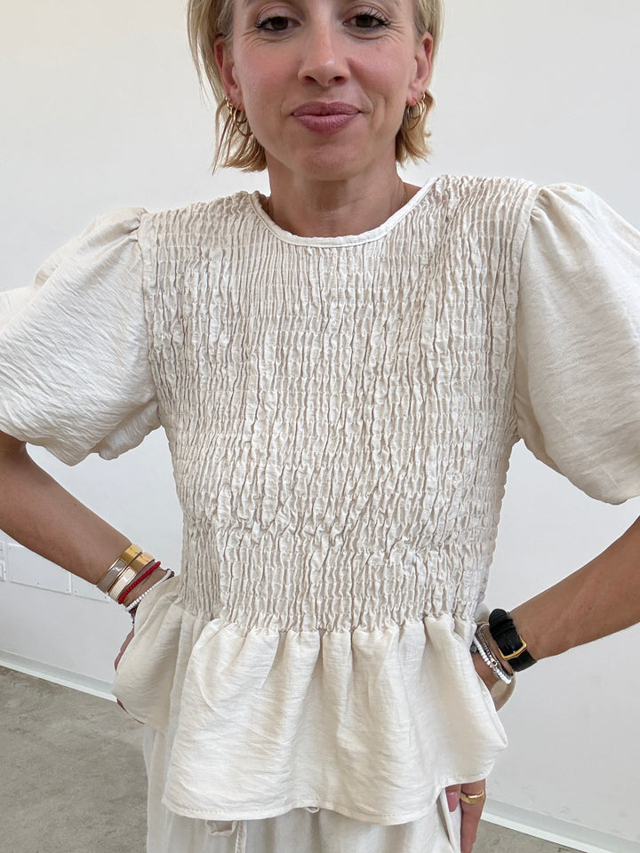 SET EVA SMOCK AVORIO