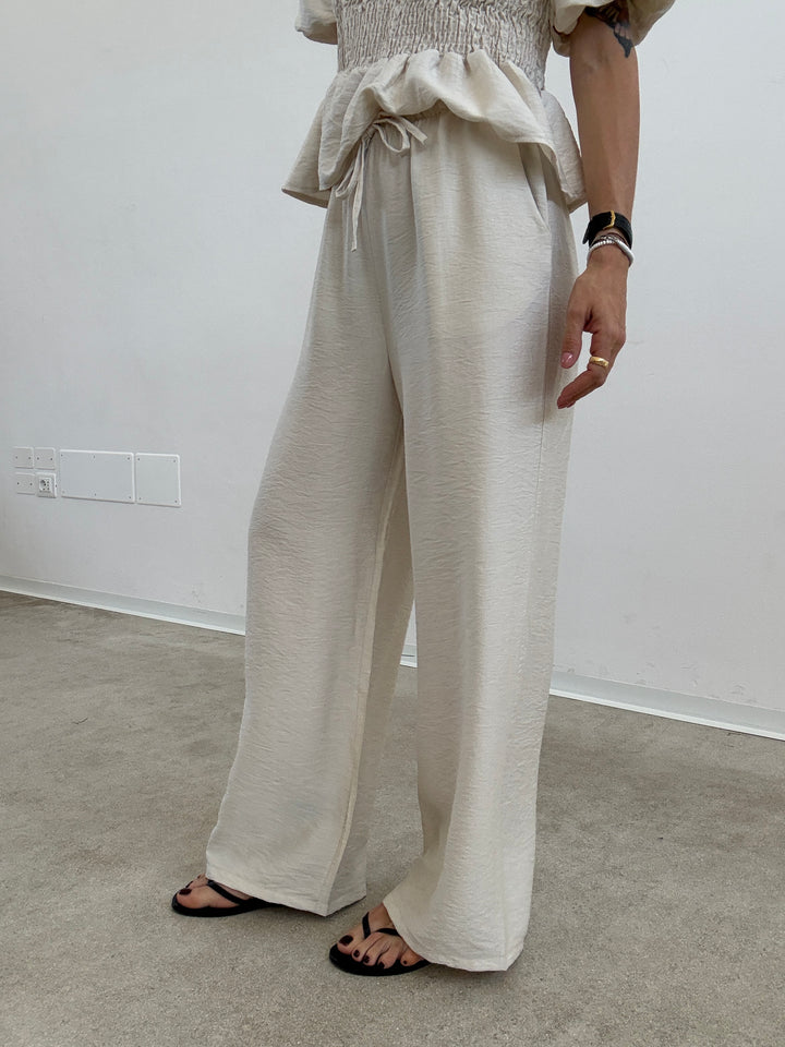 SET EVA SMOCK AVORIO
