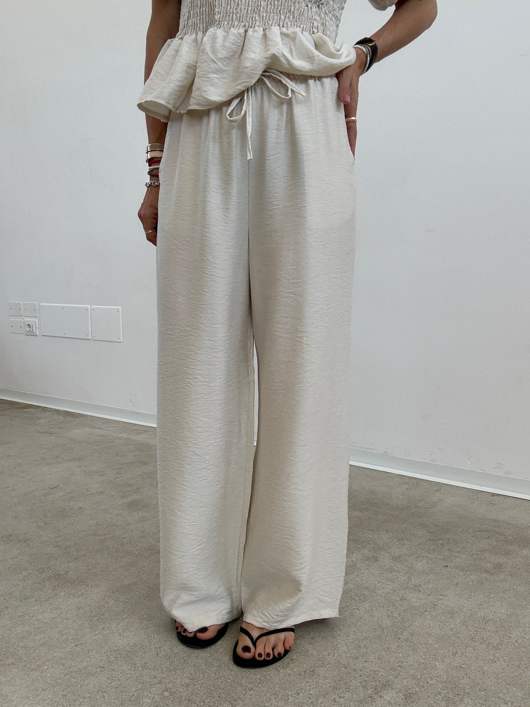 SET EVA SMOCK AVORIO