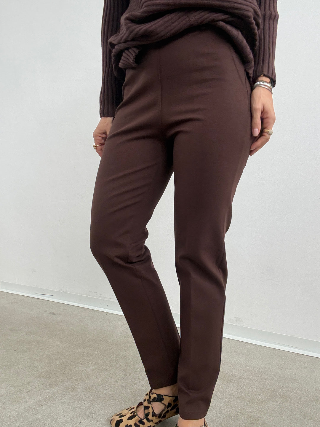 PANTA CARLOTTA STRETCH CIOCCO