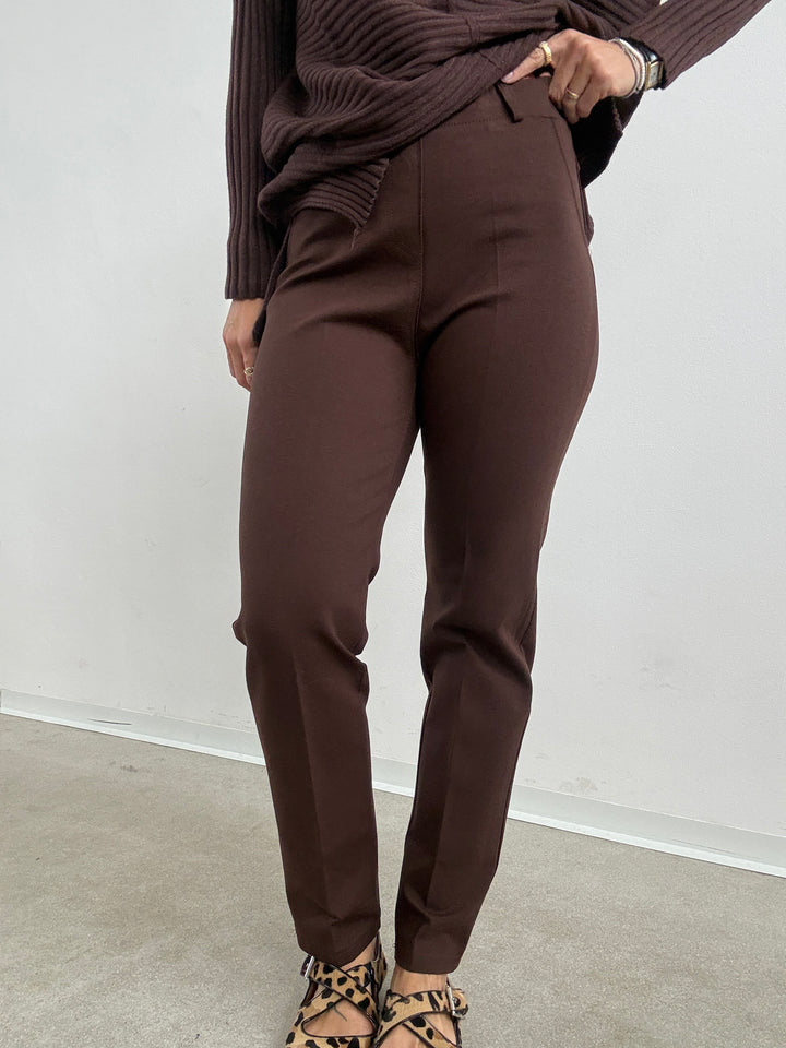 PANTA CARLOTTA STRETCH CIOCCO