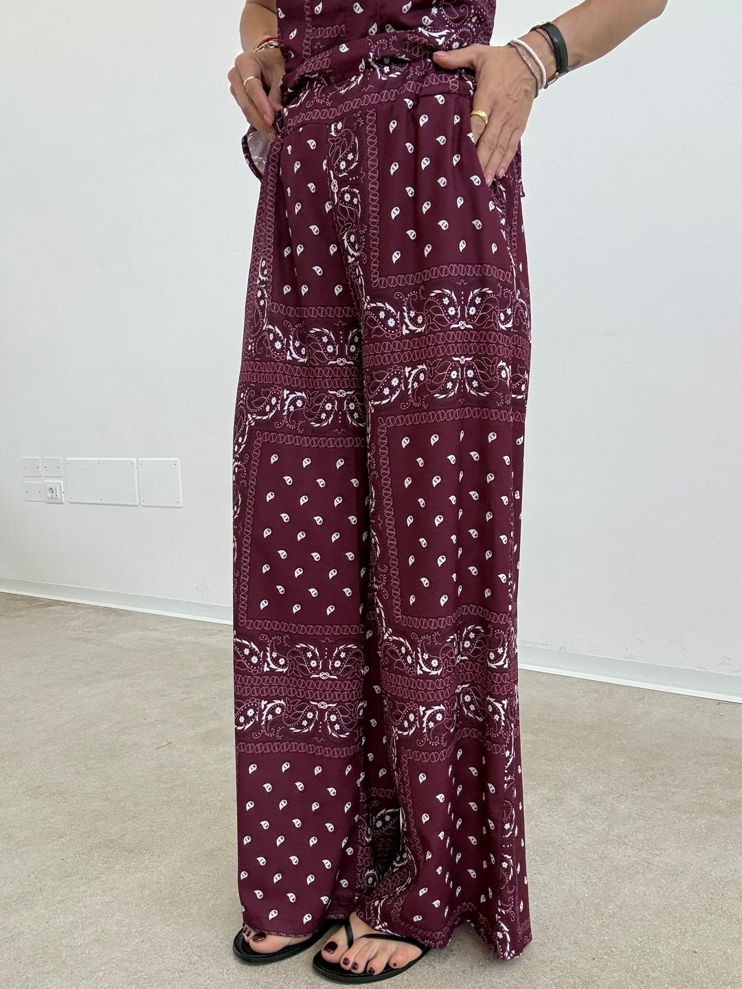 SET POLINA BANDANA BORDEAUX