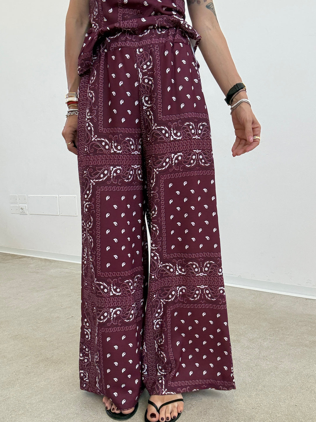 SET POLINA BANDANA BORDEAUX