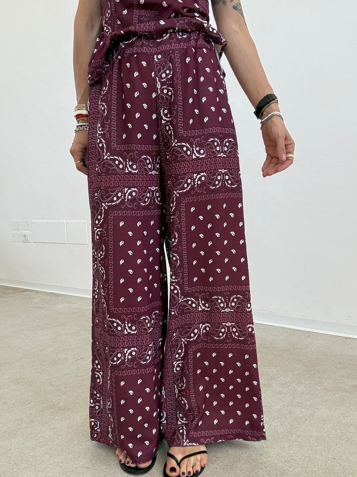 SET POLINA BANDANA BORDEAUX
