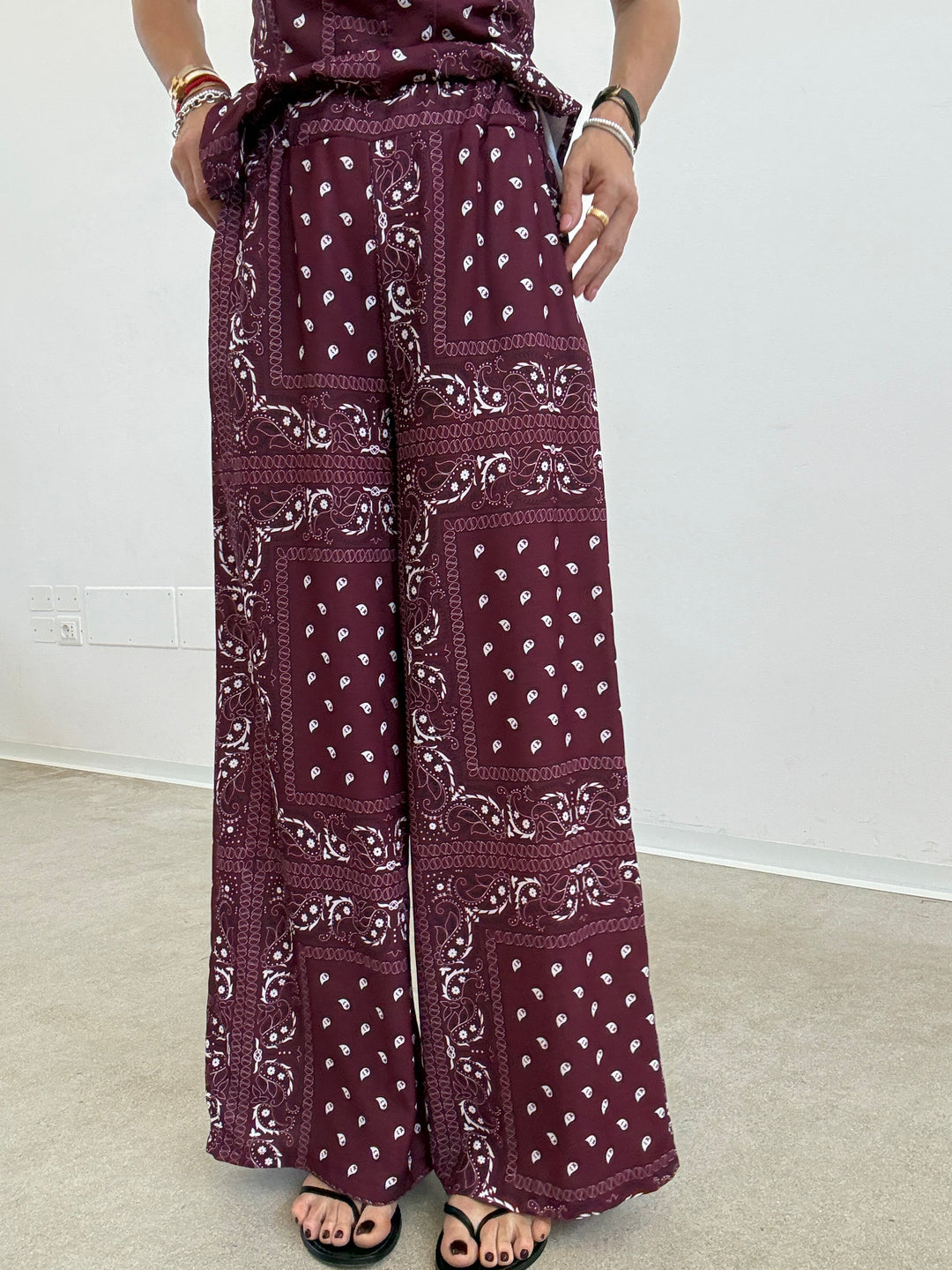 SET POLINA BANDANA BORDEAUX